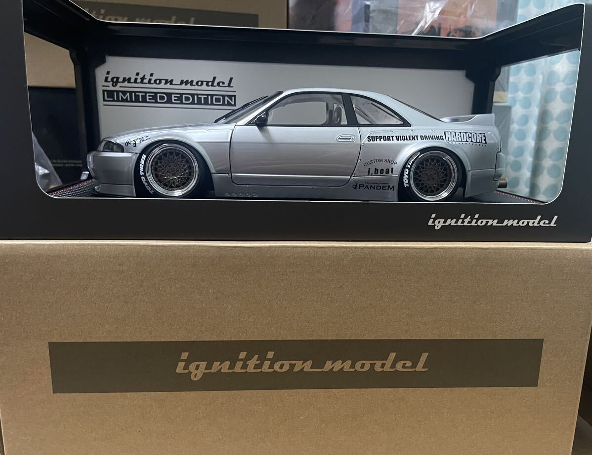 Pandem GT-R BCNR33 エンジン付き 1/18 Skyline R33 イグニッションモデル IG Nissan 日産