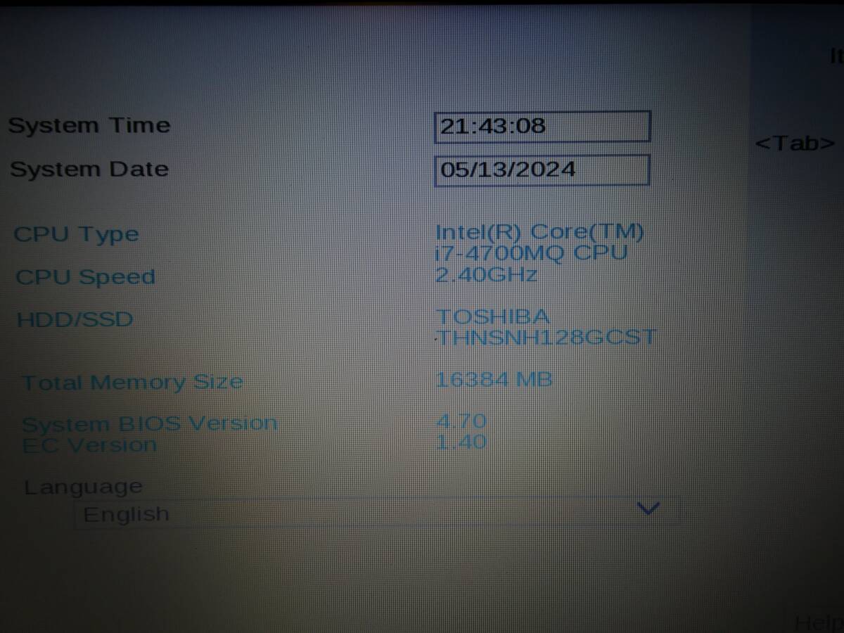 INTEL Core i7 4700MQ remove just before till operation did.