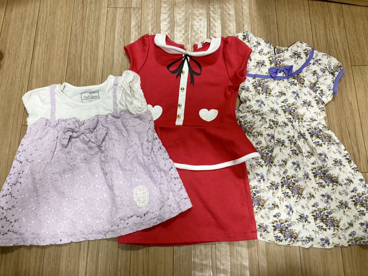  size 90-100* set together T-shirt short sleeves child clothes Kids girl tops trousers Precure One-piece pupil house h&m