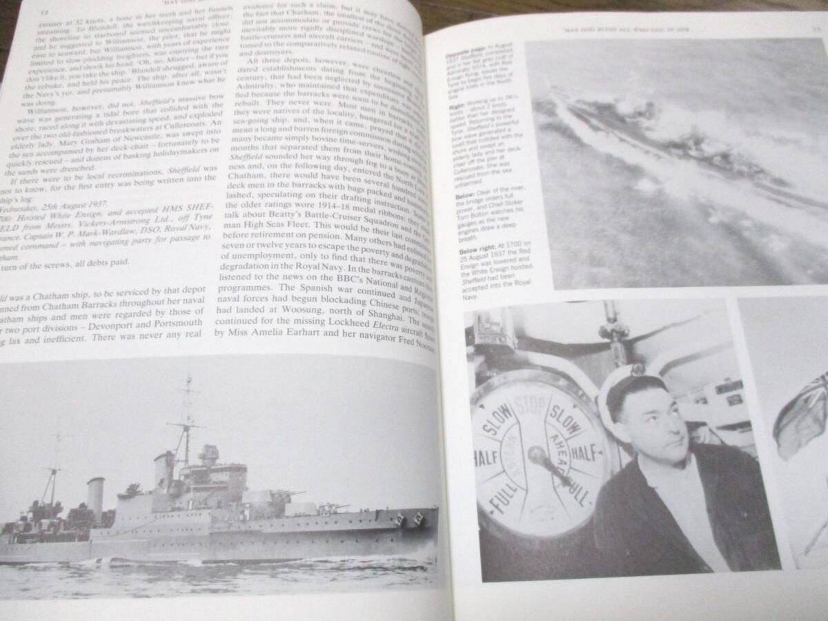 イギリス海軍巡洋艦HMSシェフィールド　図鑑【洋書　一品限り】◇本 写真集 第二次世界大戦　船舶　艦船　戦艦　プラモデル　ＷＷ２_画像5