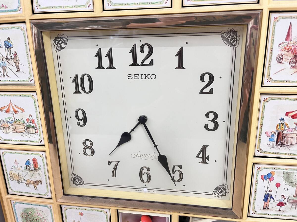 [ редкий!!]SEIKO Seiko fantasia вентилятор tajia из .. часы часы стена настенные часы RE505B