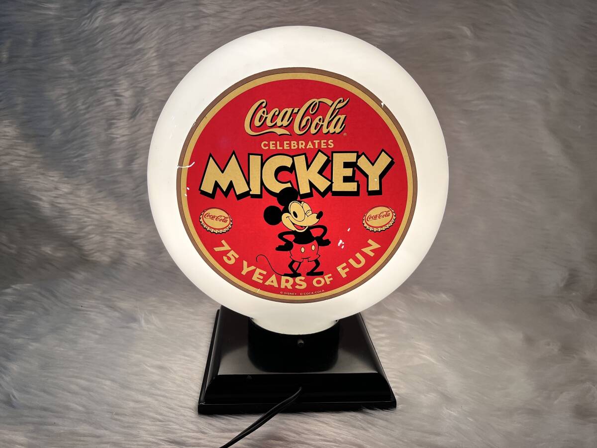 ミッキーマウス コカコーラ 75周年 ランプ コカコーラ×ミッキー 75周年記念 300個限定 ガソライト PJC- 114/300 _画像2
