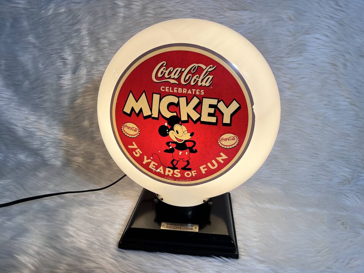 ミッキーマウス コカコーラ 75周年 ランプ コカコーラ×ミッキー 75周年記念 300個限定 ガソライト PJC- 114/300 _画像1