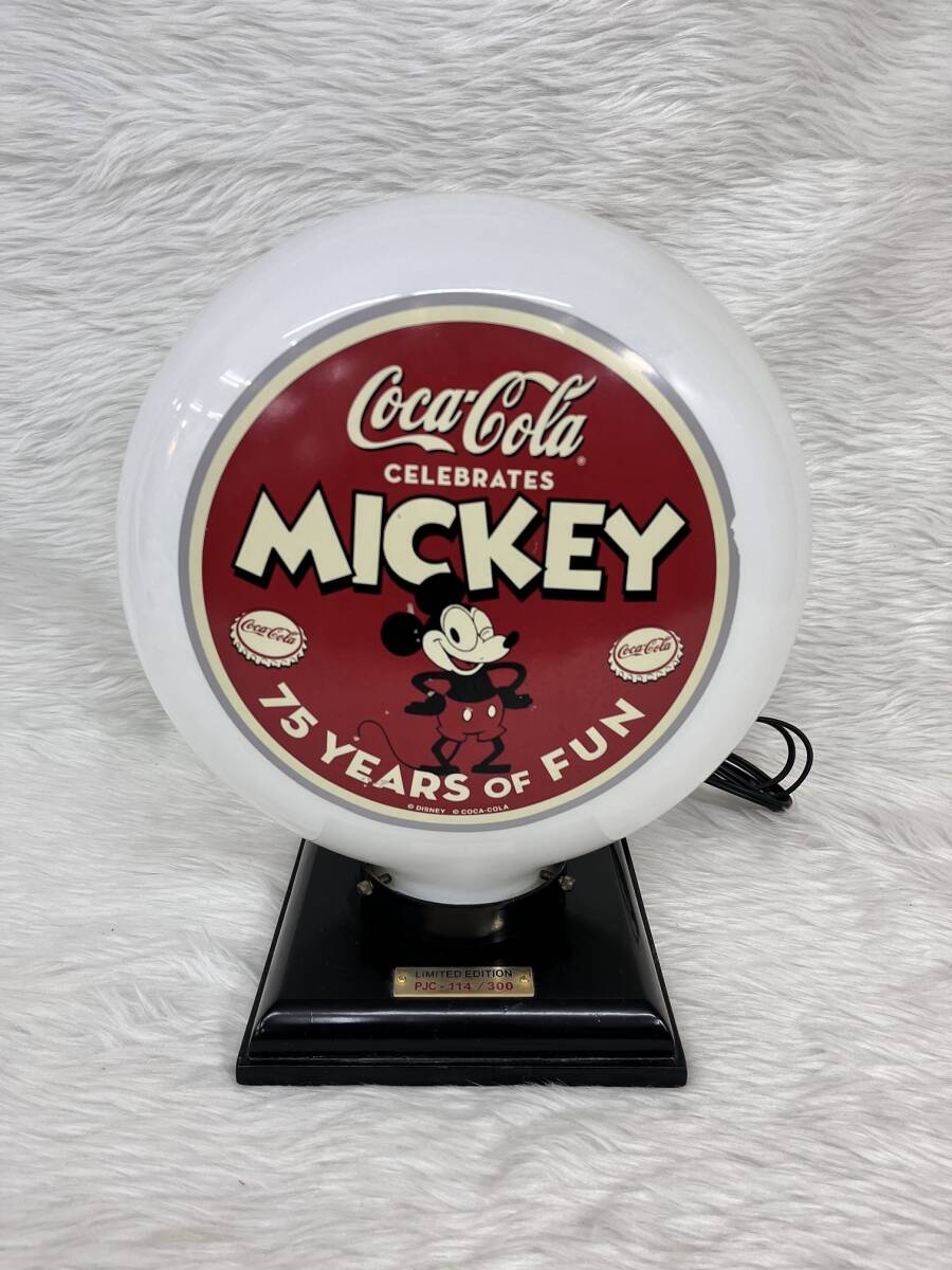 ミッキーマウス コカコーラ 75周年 ランプ コカコーラ×ミッキー 75周年記念 300個限定 ガソライト PJC- 114/300 _画像4