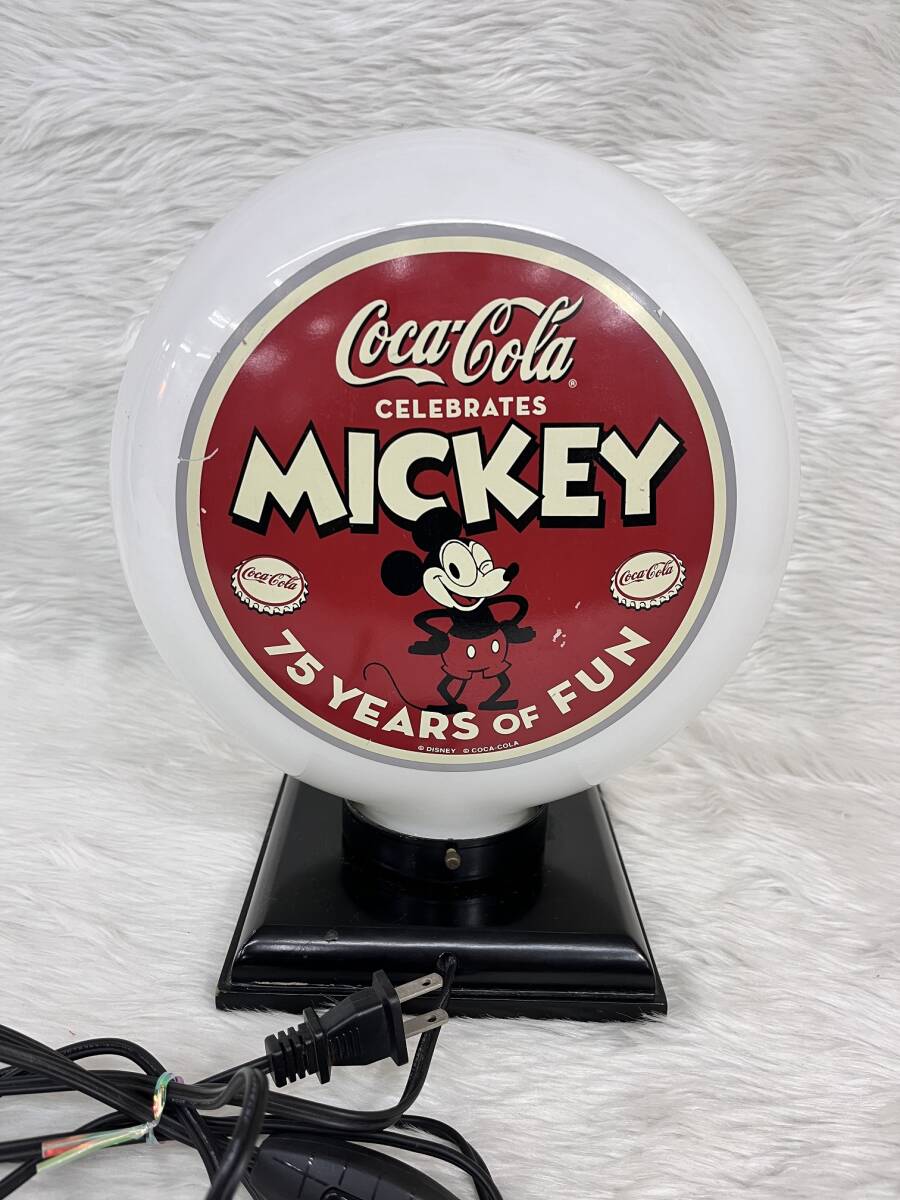 ミッキーマウス コカコーラ 75周年 ランプ コカコーラ×ミッキー 75周年記念 300個限定 ガソライト PJC- 114/300 _画像5