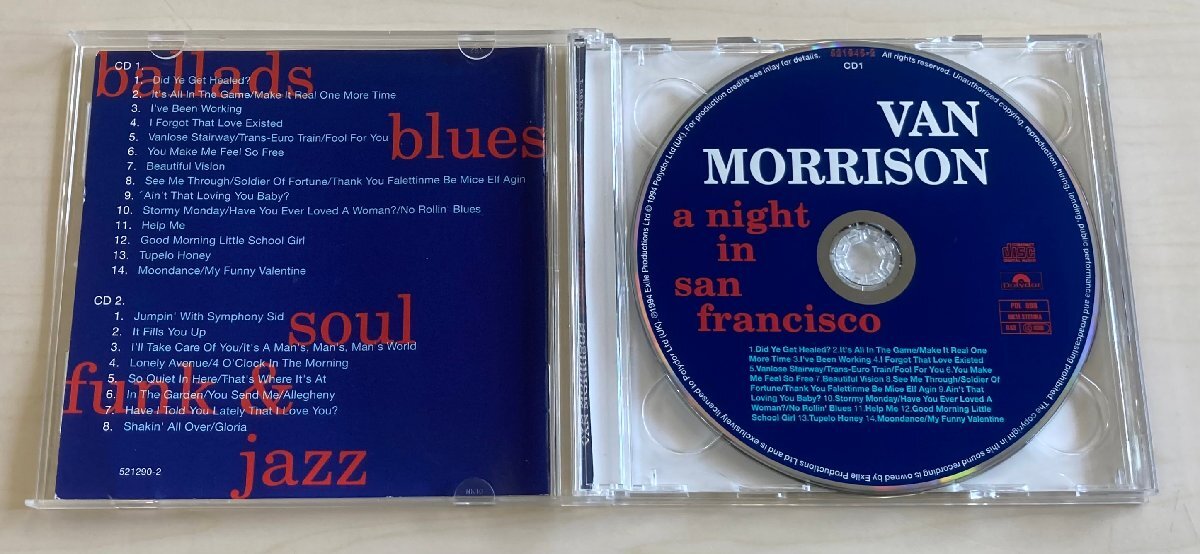 CDB4504 ヴァン・モリソン VAN MORRISON / A NIGHT IN SAN FRANCISCO (LIVE) 輸入盤中古CD 2枚組_画像3