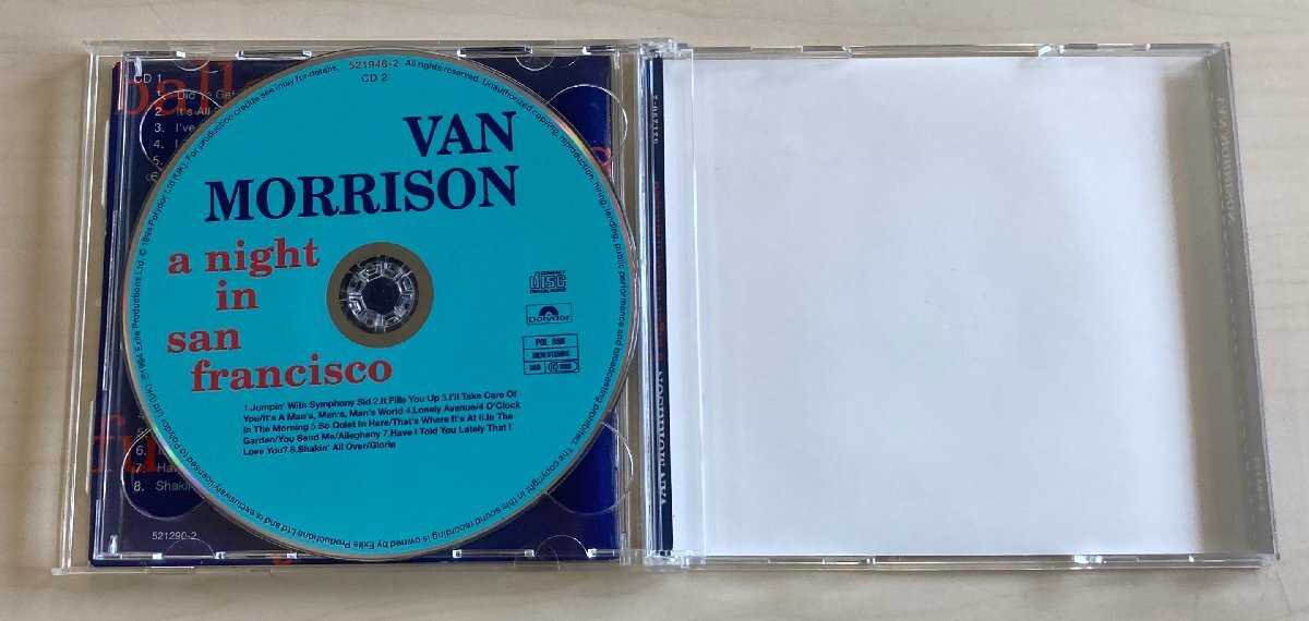 CDB4504 ヴァン・モリソン VAN MORRISON / A NIGHT IN SAN FRANCISCO (LIVE) 輸入盤中古CD 2枚組_画像4