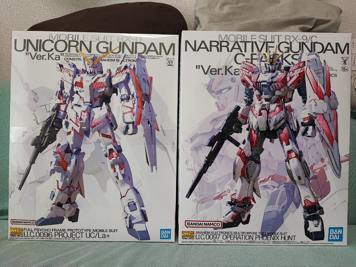 MG ユニコーンガンダム Ver.Ka、ナラティブガンダム C装備 Ver MG ユニコーンガンダム Ver.Ka、ナラティブガンダム C装備 Ver