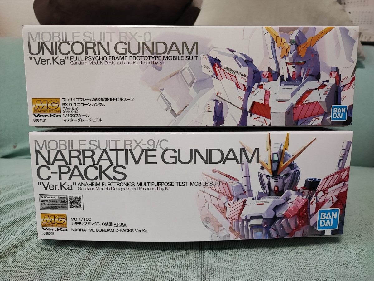 MG ユニコーンガンダム Ver.Ka、ナラティブガンダム C装備 Ver MG ユニコーンガンダム Ver.Ka、ナラティブガンダム C装備 Ver