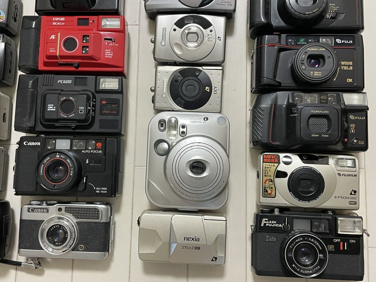 ジャンク扱い フィルムカメラ まとめ 大量 FUJICA Canon Konica OLYMPUS フジカ キャノン コニカ オリンパス等 60台 同梱不可の画像10