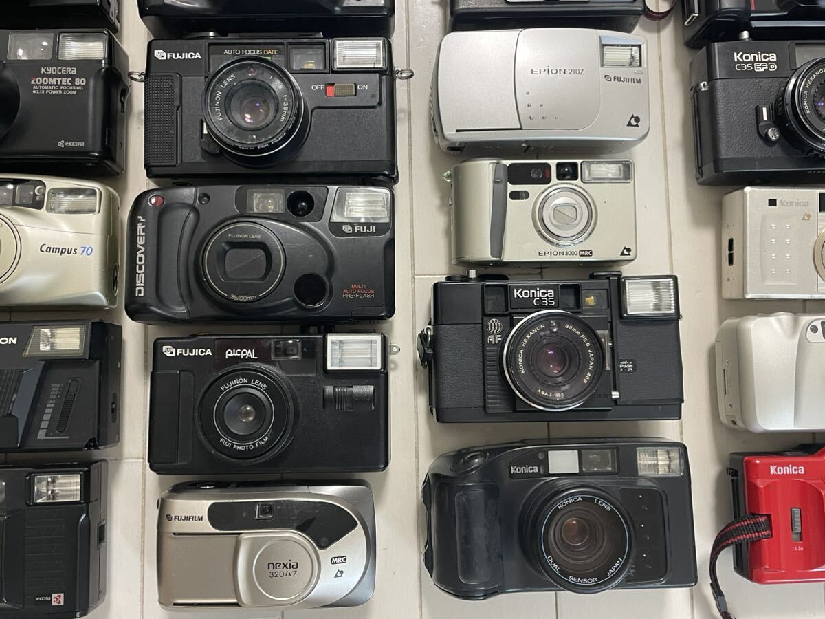 ジャンク扱い　フィルムカメラ　まとめ　大量　FUJICA　Canon　Konica　OLYMPUS　フジカ　キャノン　コニカ　オリンパス等　60台　同梱不可_画像7
