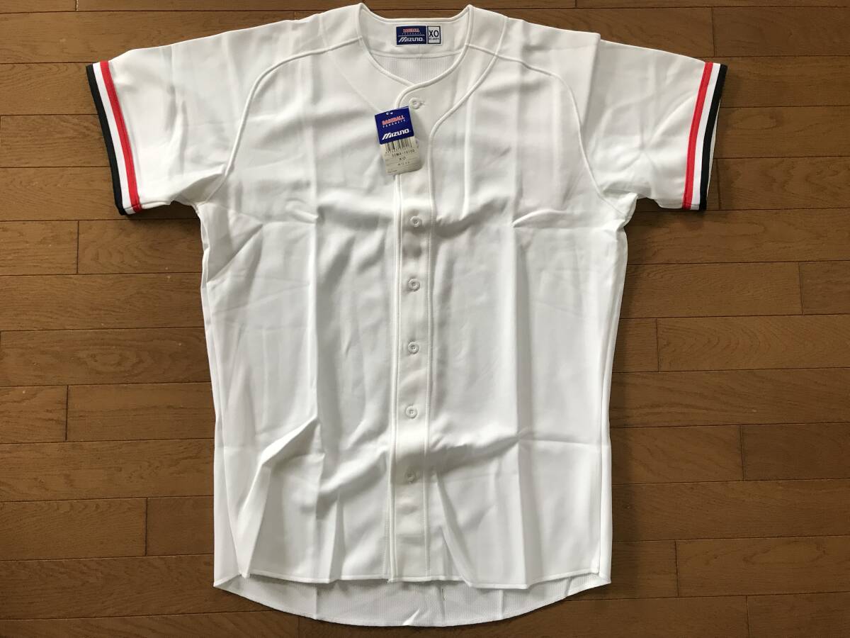 当時物　未使用　デッドストック　Mizuno　ミズノ　野球ユニフォームシャツ　品番：52MA-10100　サイズ：XO　　HF2402_画像1