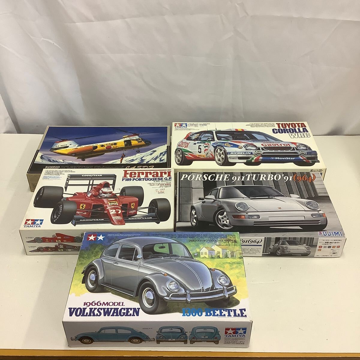 42 [ не собран товар ] Tamiya Volkswagen пластиковая модель др. Toyota Corolla WRC и т.п. машина пластиковая модель 5 позиций комплект (140)