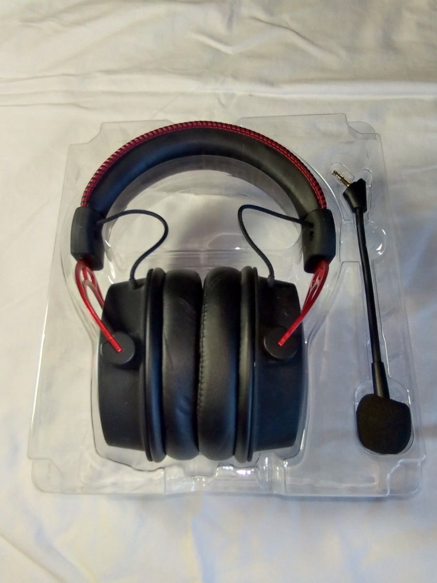 【中古品】HyperX Cloud Alpha　ゲーミングヘッドセット　ヘッドホン　レッド　HX-HSCA-RD/AS　ヘッドホン