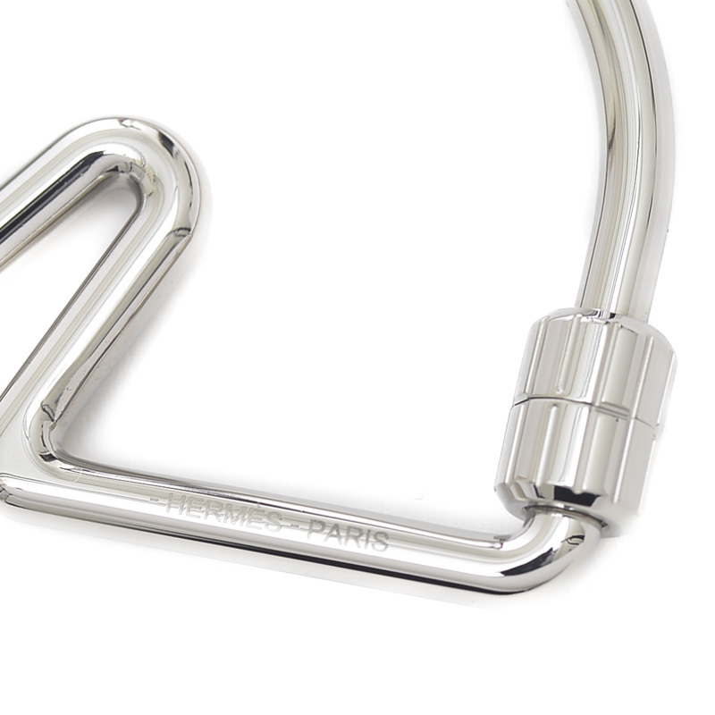  снижение цены Hermes shu bar кольцо для ключей брелок для ключа metal серебряный бренд деталь 