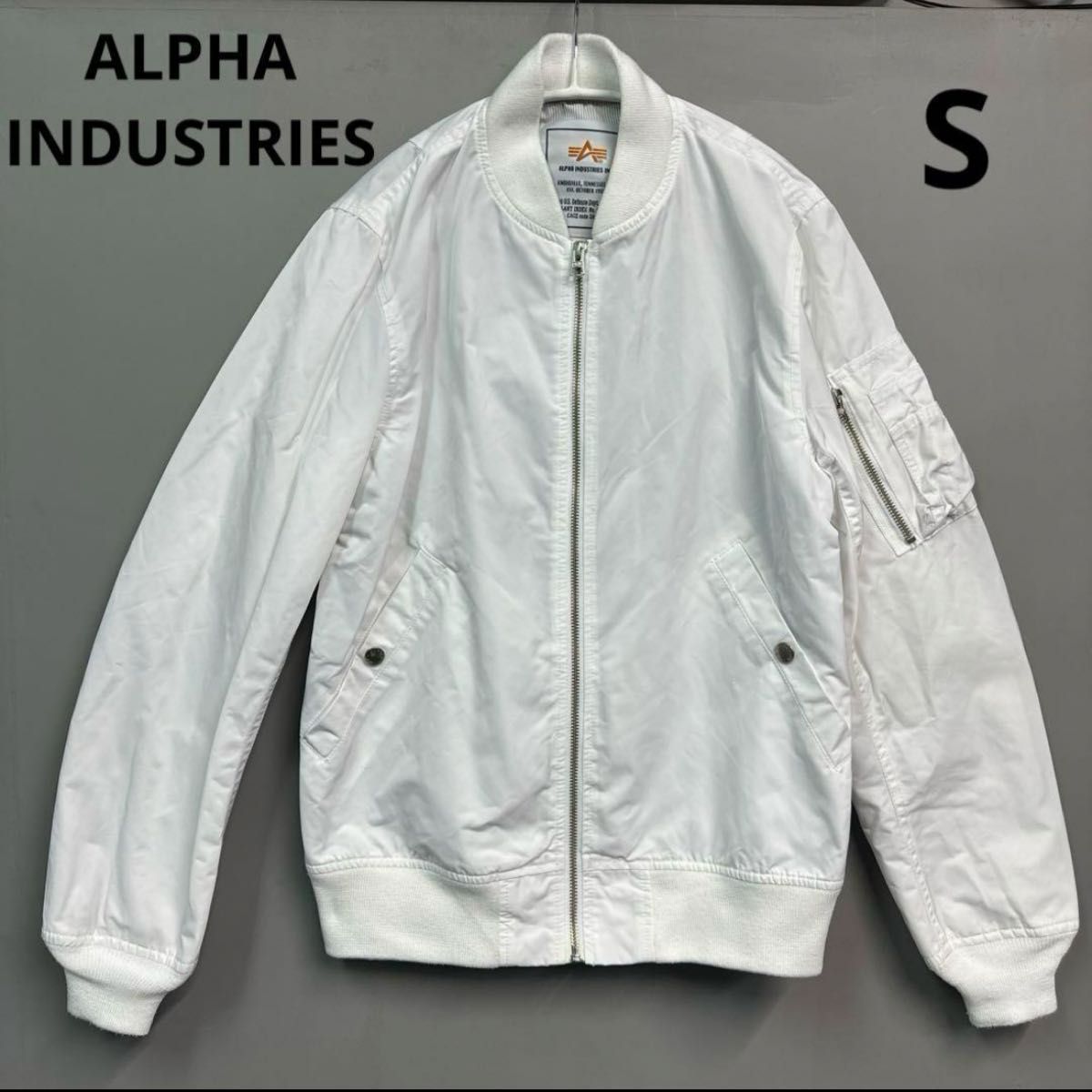 ALPHA INDUSTRIES　アルファ　レディース　MA-1 ホワイト　S