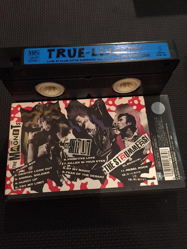 1989年V.A「TRUE LIVE」ビデオ MAGNETS STRUT STRUMMERS RYDERS STAR CLUB IRON FIST TATSUSHIMA punk パンク天国_画像3
