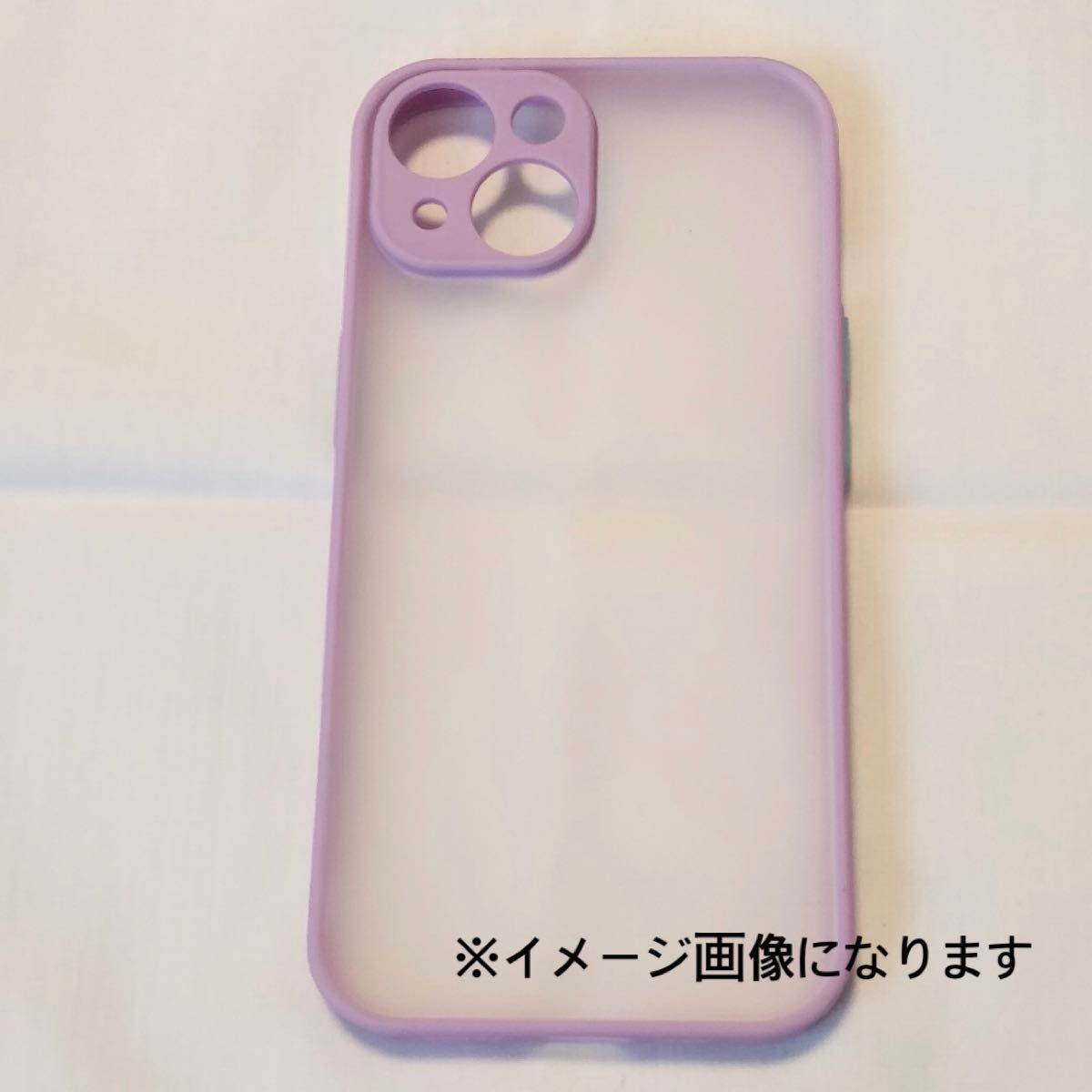 iPhone13Pro case マットクリア パープル おしゃれ 韓国 可愛い TPU スマホケース 半透明 新品