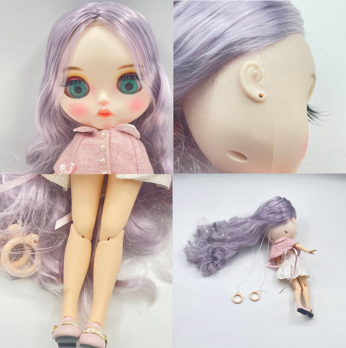 ICY DBS アイシードール 1/6スケール BALL JOINTED DOLL 球体関節 カスタムドール まとめ 2点セット 人形 インテリア オブジェ 現状品_画像5