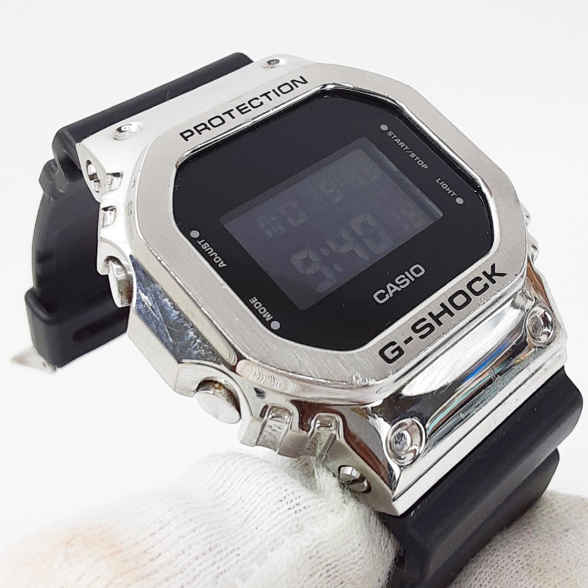 CASIO G-SHOCK GM-5600 カシオ ジーショック シルバー 稼働_スレあり