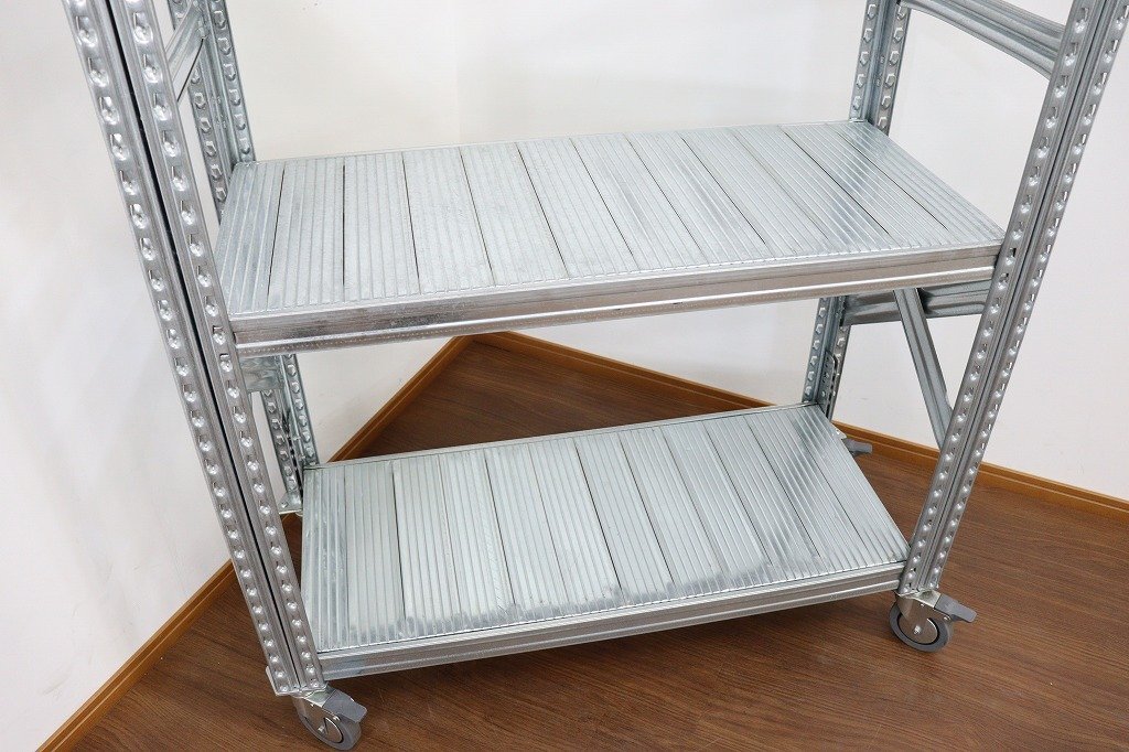 J6320*METAL SISTEM/ metal system * light weight rack *1 pcs * with casters * Italy made * open shelf * storage *980×420×1180mm
