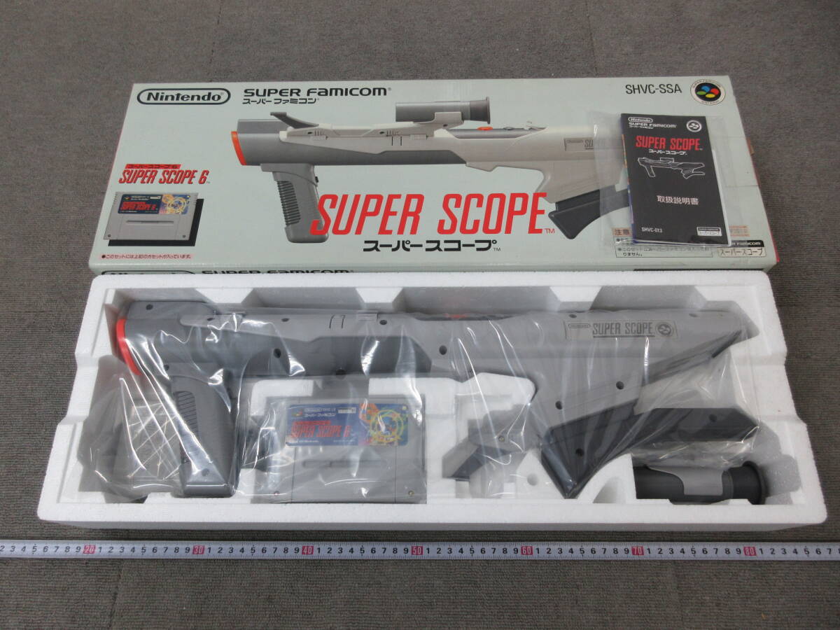 M[5-15]*29 toy shop san stock goods Nintendo nintendo SFC Super Famicom super scope soft * manual * origin box attaching unused long-term keeping goods 