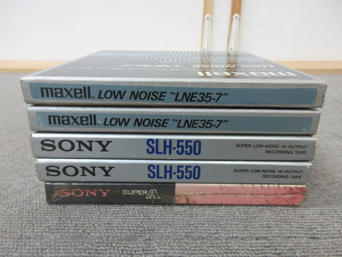 M[5-17]V9 electric shop stock goods open reel tape 5 point together Sony SLH-550 SuperAmak cell LNE35-7 unused long-term keeping goods 