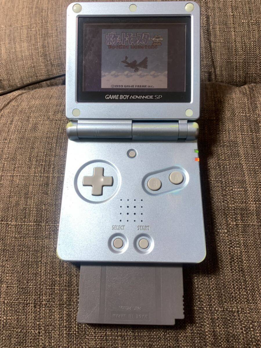 現状販売 任天堂 ゲームボーイアドバンスSP Nintendo GAMEBOY ADVANCE SP GBA 本体 AGS-001 パールブルー_画像10