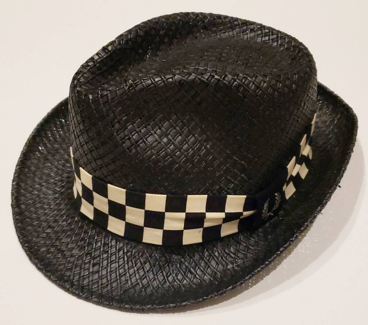  Fred Perry checker pattern city pine panama hat 