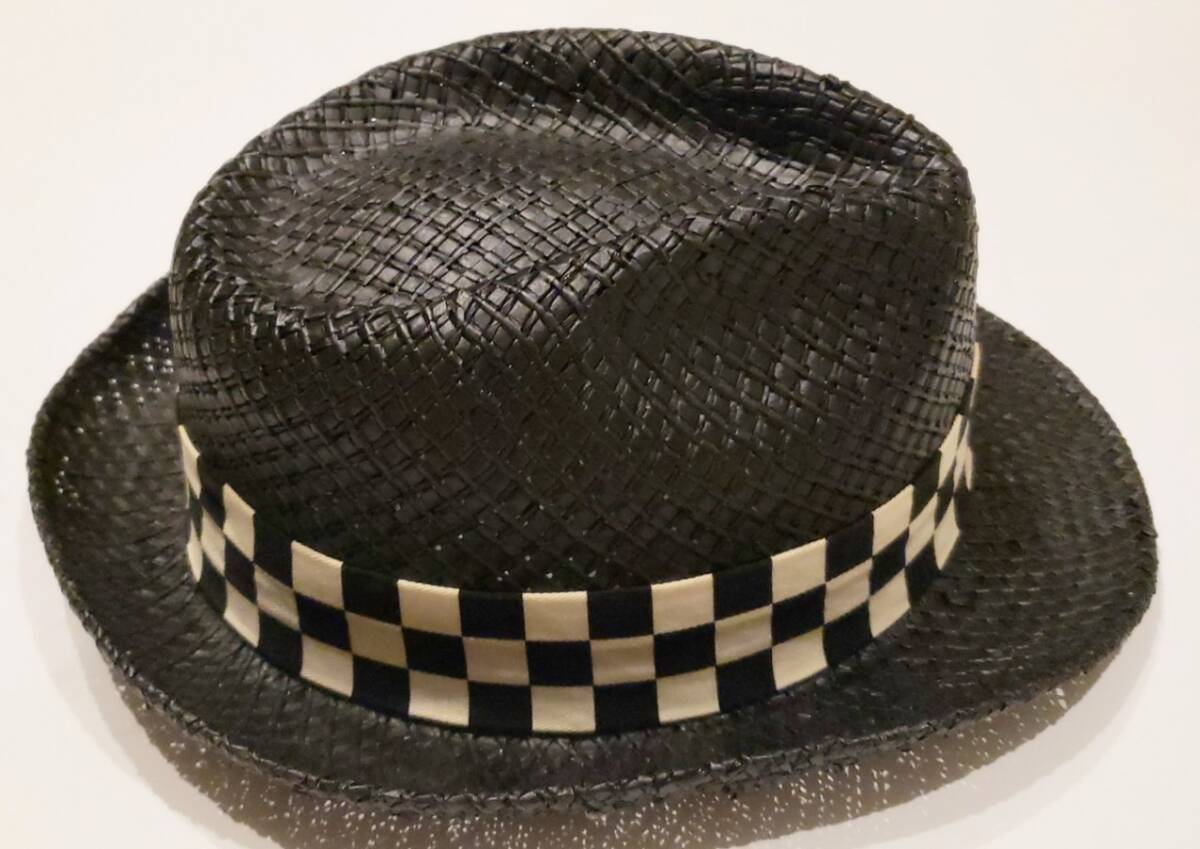  Fred Perry checker pattern city pine panama hat 