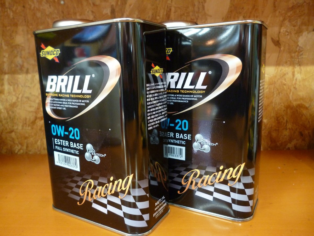 [即納] SUNOCO エンジンオイル スノコ オイル BRILL ブリル 0W-20 1L×2 2本 2L タイムアタック ドリフト_画像1