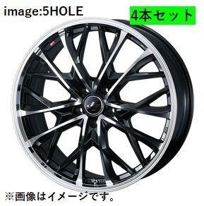 個人宅発送可能 ウエッズ Weds 15X5.5J +43 4穴 PCD100 PBMC ホイール 4本セット LEONIS MV レオニス・エムブイ (41705)_画像1