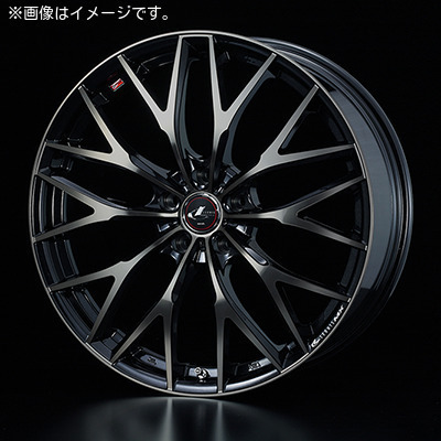 【個人宅発送可能】ウエッズ Weds 18X7.0J +53 5H PCD114.3 PBMC/TI ホイール 1本 LEONIS MX レオニス・エムエックス (37438)_※画像はイメージです。