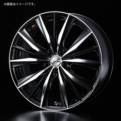 【個人宅発送可能】ウエッズ Weds 18X8.0J +42 5H PCD114.3 BKMC ホイール 1本 LEONIS VX レオニス・ブイエックス (33280)_※画像はイメージです。