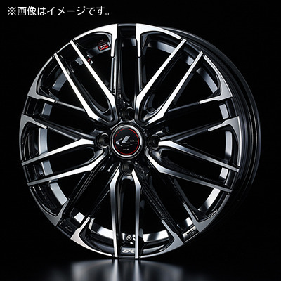 【個人宅発送可能】ウエッズ Weds 16X6.0J +42 4H PCD100 PBMC ホイール 1本 LEONIS SK レオニス・エスケイ (39050)_画像1