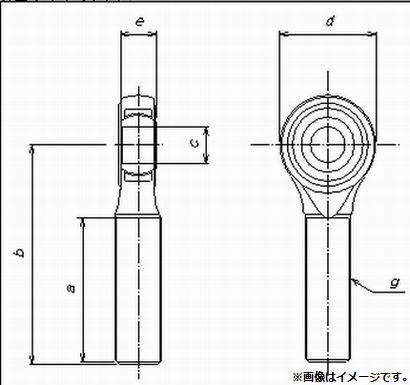 個人宅発送可能 イケヤフォーミュラ リア トーアジャスター ロッド ナックル側 IFAH13001～4 補修部品 ロッドエンドピロボール (121815L0)_画像2