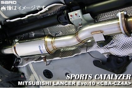 自動車関連業者直送限定 サード SARD スポーツキャタライザー 三菱 ランサーエボリューション X LANCER CBA-CZ4A 4B11 5MT (89055)_画像はイメージです。