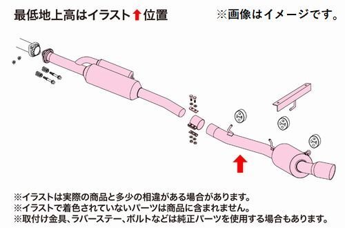 個人宅配送可能 フジツボ マフラー A-RM シリーズ SUBARU スバル BRZ ZD8 FA24 (260-23214)_画像2