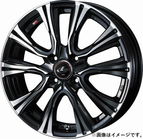 【個人宅発送可能】ウエッズ Weds 16X5.0J +45 4穴 PCD100 PBMC ホイール 1本 LEONIS VR レオニス・ブイアール (41223)_画像1