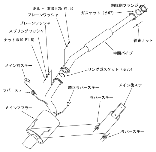 自動車関連業者直送限定 HKS スーパーターボマフラー ランサーエボリューション CT9A (Ⅷ, Ⅷ MR) 4G63(TURBO) 03/02-05/02 (31029-AM002)_画像3