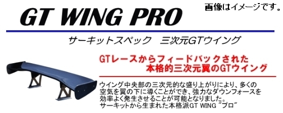 自動車関連業者直送限定 サード SARD GT ウイング 汎用タイプ GT WING PRO 1710mm High Long カーボン平織 (61983C)_画像2