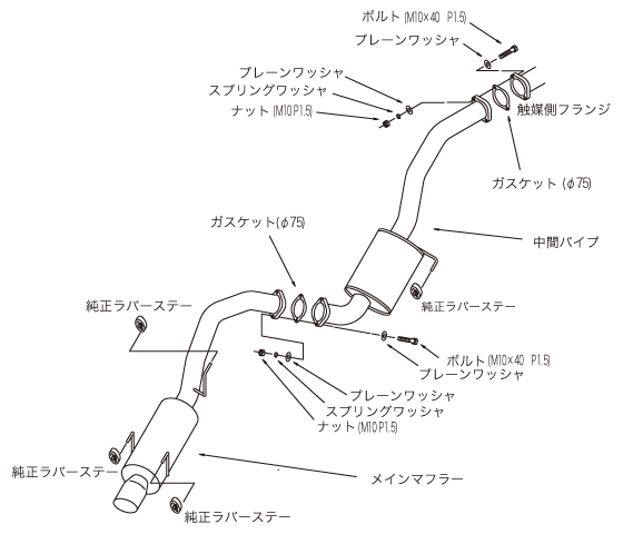 自動車関連業者直送限定 HKS Silent Hi-Power サイレントハイパワー マフラー トヨタ セリカ ST205 3S-GTE 94/02-99/09 (31019-AT010)_画像3