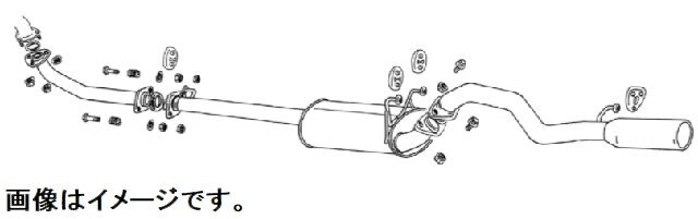 【個人宅発送可能】FUJITSUBO フジツボ マフラー Legalis 4 TOYOTA KZJ95W ランドクルーザープラド 3.0 DT 5ドア (270-20729)_画像2