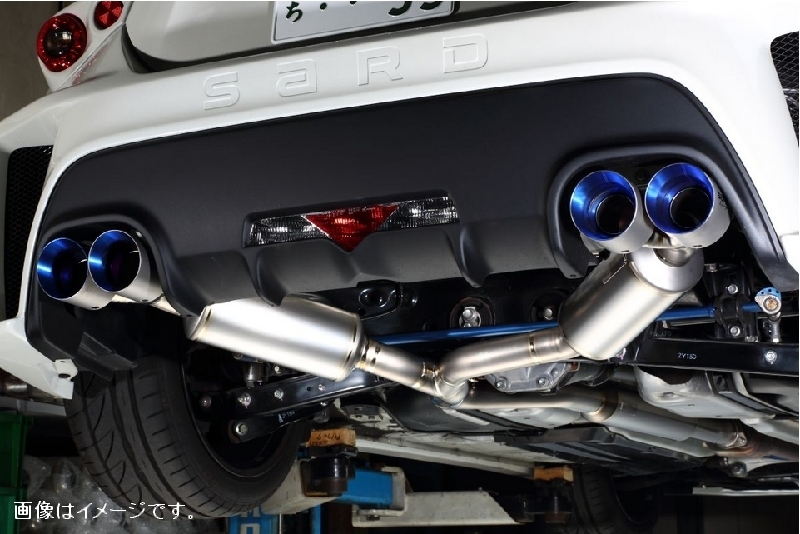 個人宅発送可 SARD サード Ti-Z MUFFLER ティーアイゼット マフラー フルチタン 左右4本出 SUBARU BRZ 後期 DBA-ZN6 FA20 6MT/AT (23005)_画像5