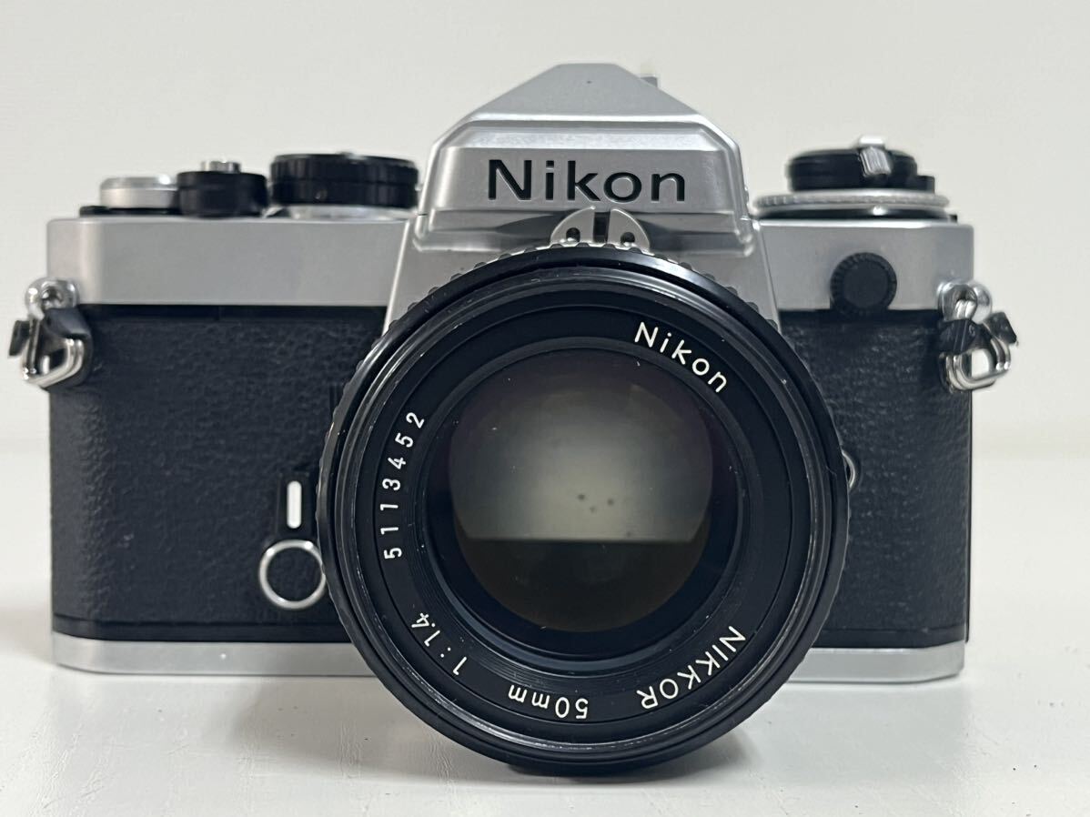 517h Nikon ニコン FE フィルムカメラ NIKKOR 50mm 1:1.4 _画像2