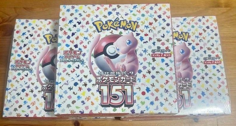 ポケモンカード  151  3box  シュリンク付き 新品未開封