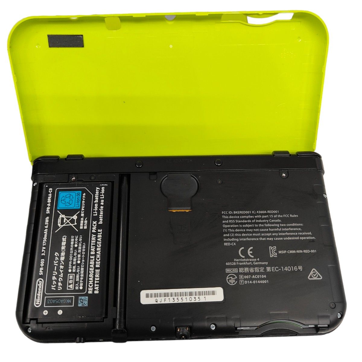 NEW3DSLL ライムブラック 箱付き美品 Newニンテンドー3DS LL NEW3DSLL ライムブラック 箱付き美品 Newニンテンドー3DS LL