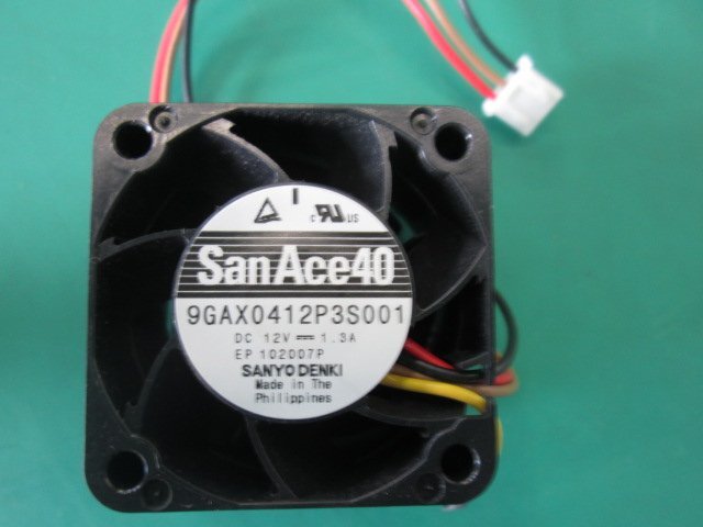 ●未使用 山洋電気 低消費電力ファン San Ace 40 DC12V 9GAX0412P3S0011(3極コネクタ付) 10個(0512CI)8AM-1 DCファンモータ_画像2