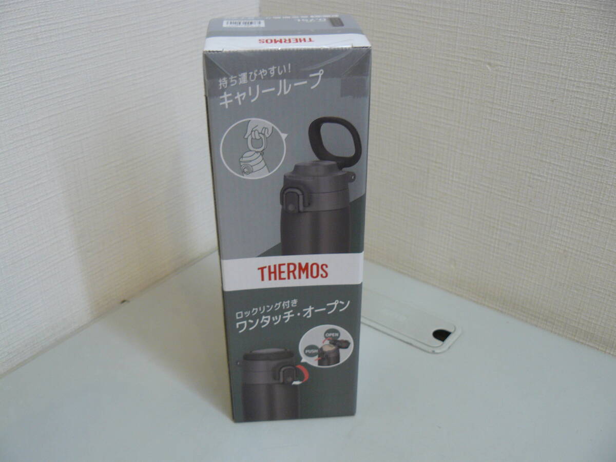 31022●THERMOS　サーモス　JOS-750　ダークグレー　 真空断熱ケータイマグ 　0.75L　ステンレス製携帯用まほうびん　未開封未使用品_画像2