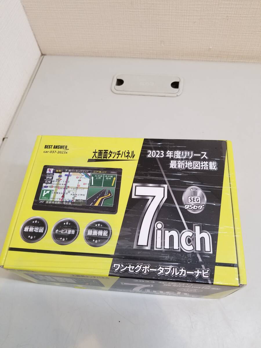 *[31134] unopened unused goods *BEST ANSWER 7 -inch 1 SEG portable navi 2023 fiscal year Release newest map installing car-037-2023x*